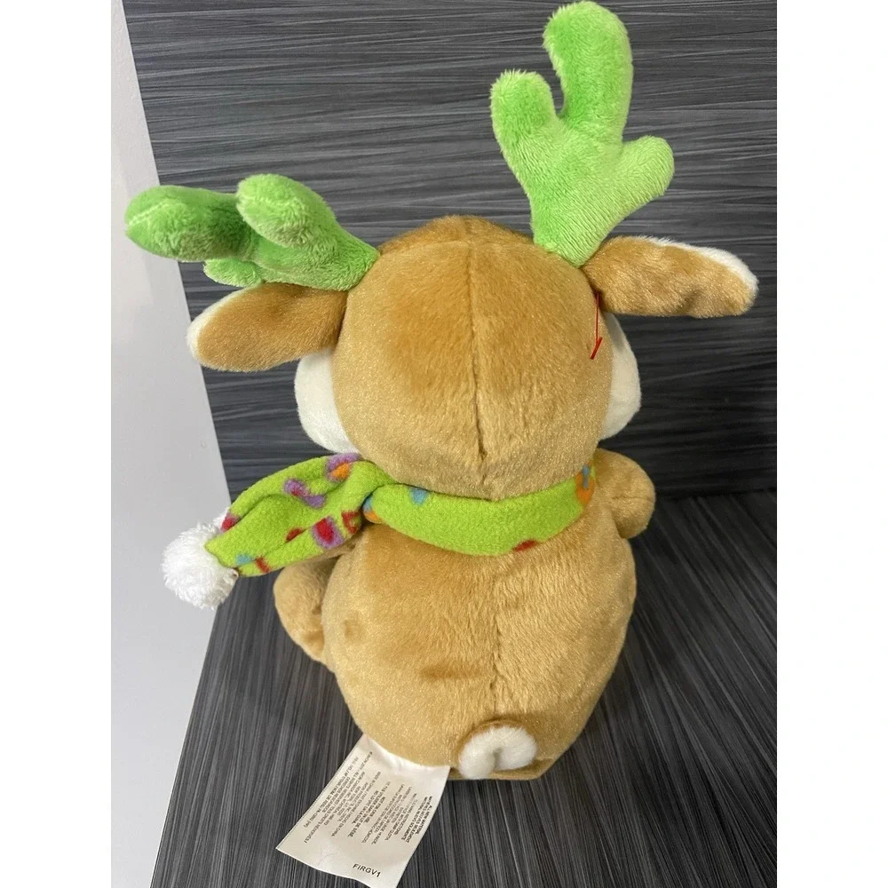 Singing Reindeer With Red Chirping Birds Duet Christmas‎ Plush Tested Works